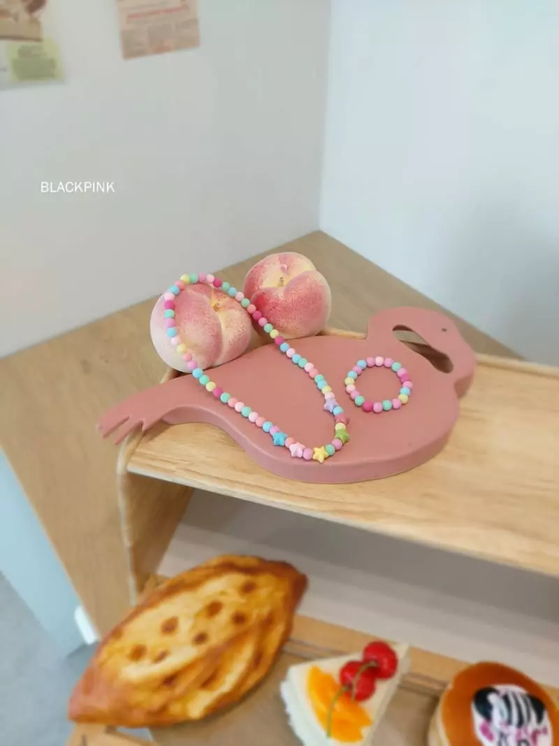 Black Pink - Korean Children Fashion - #kidsstore - Star Neaklace - 3