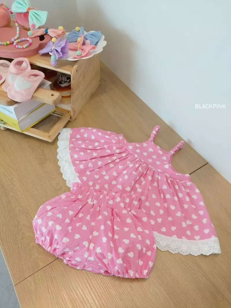 Black Pink - Korean Children Fashion - #kidzfashiontrend - Heart Bloomer - 6