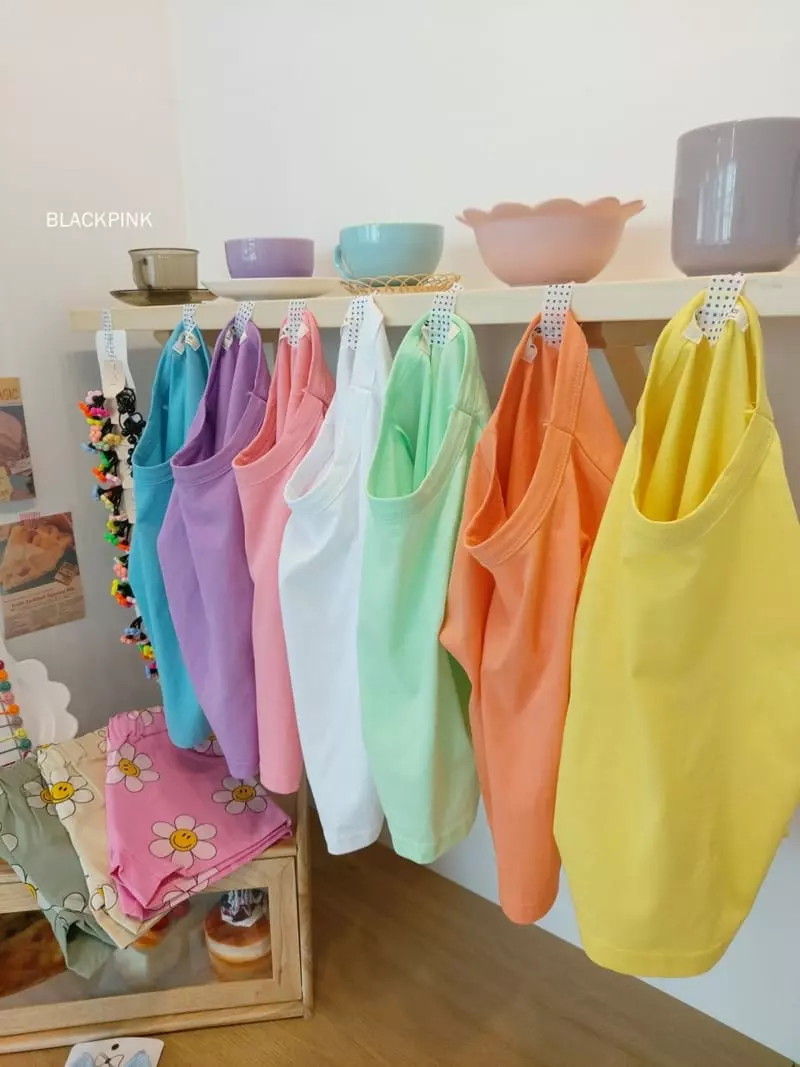 Black Pink - Korean Children Fashion - #kidzfashiontrend - Basic Single Short Sleeves Tee - 3