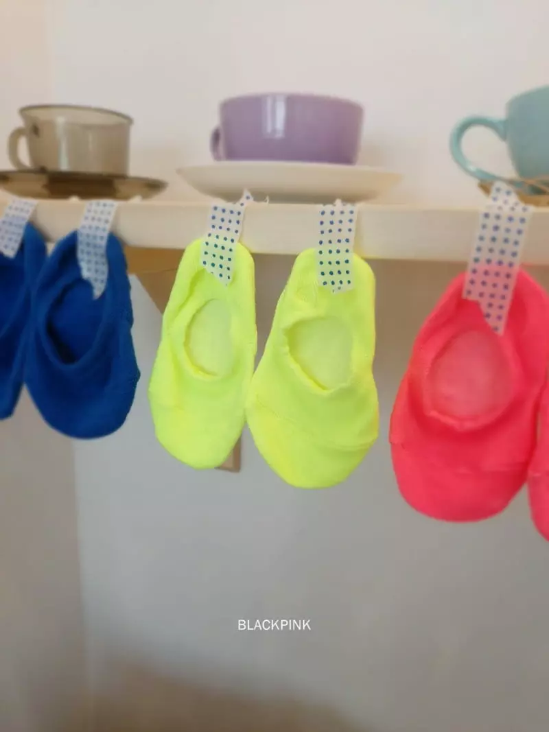 Black Pink - Korean Children Fashion - #littlefashionista - Cool Neon Socks - 4