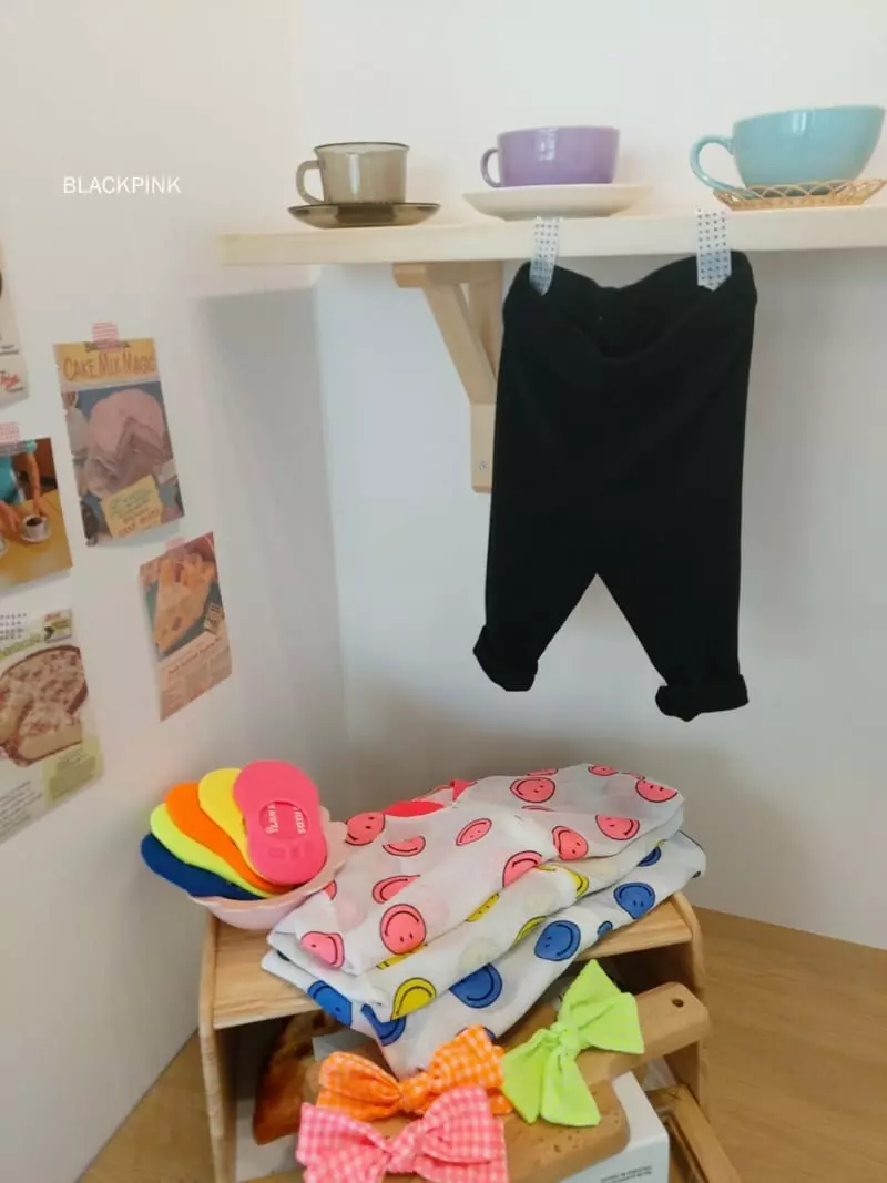 Black Pink - Korean Children Fashion - #minifashionista - Capri Cool Leggings - 6