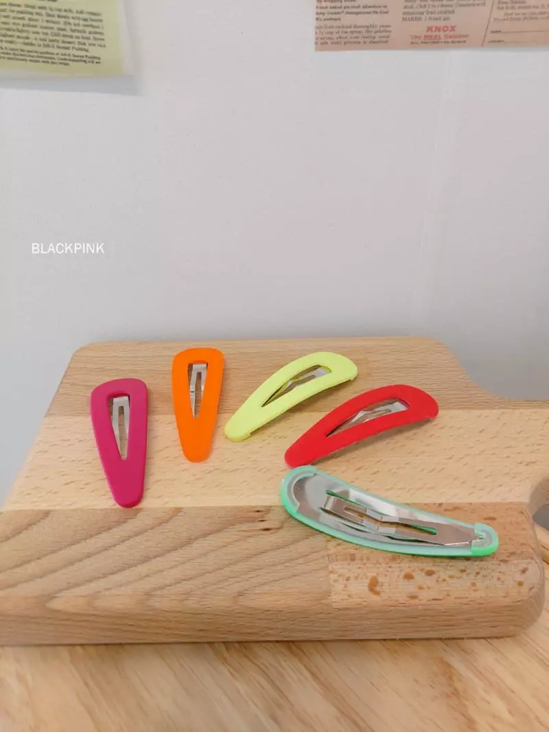 Black Pink - Korean Children Fashion - #minifashionista - Neon Hairpin - 2