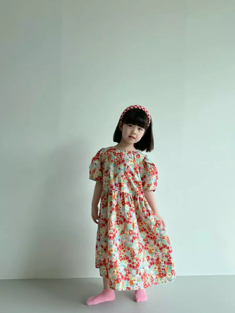 Bon Bon Butik - Korean Children Fashion - #kidzfashiontrend - Floral One-piece - 3