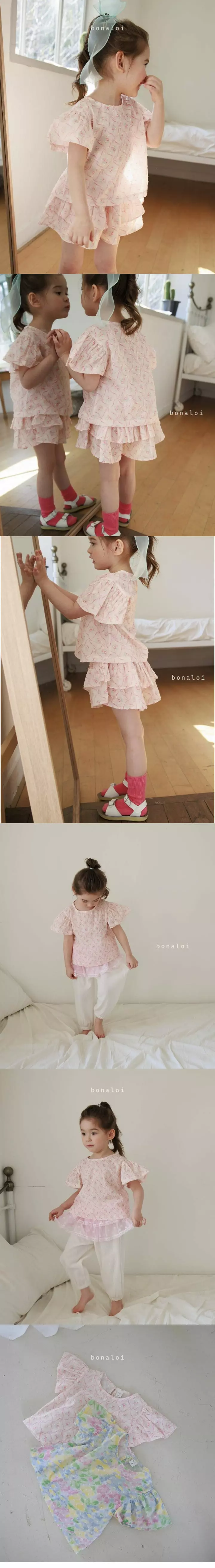Bonaloi - Korean Children Fashion - #discoveringself - Ragun Blouse - 3