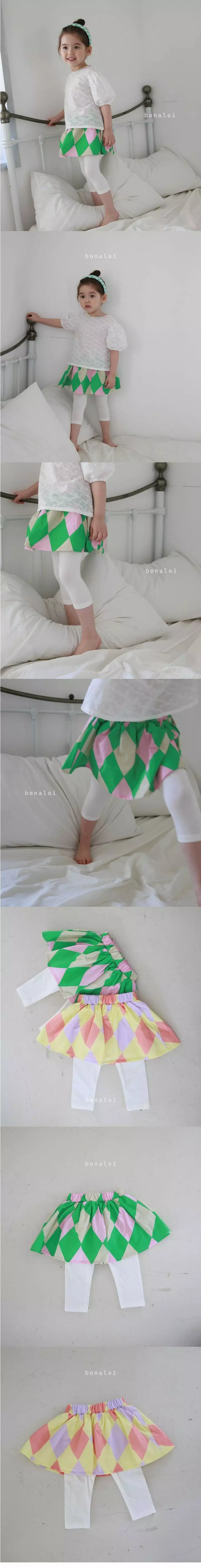 Bonaloi - Korean Children Fashion - #fashionkids - Dia Skirt Leggings - 3