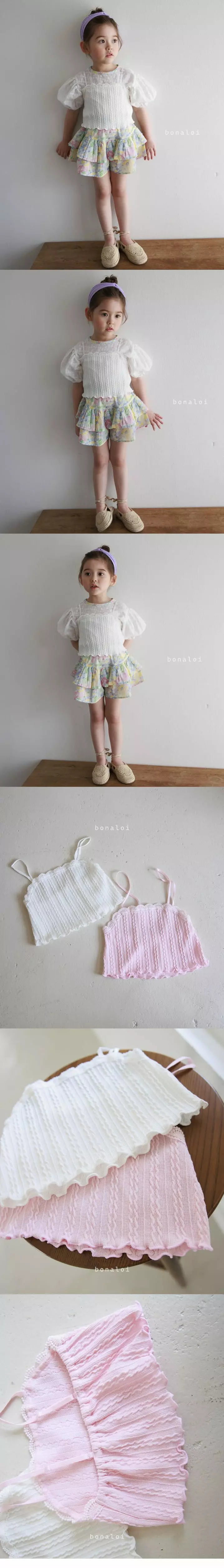 Bonaloi - Korean Children Fashion - #kidsstore - Cable Bustier - 3