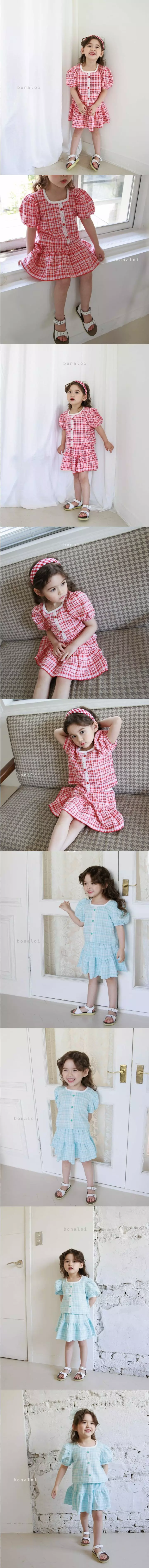 Bonaloi - Korean Children Fashion - #littlefashionista - Sunday Top Bottom Set - 2