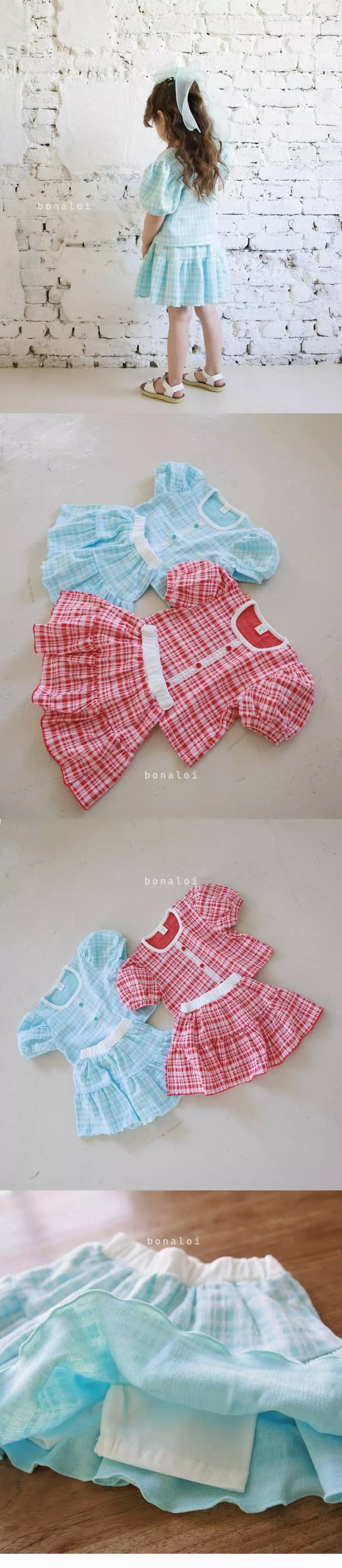 Bonaloi - Korean Children Fashion - #magicofchildhood - Sunday Top Bottom Set - 3