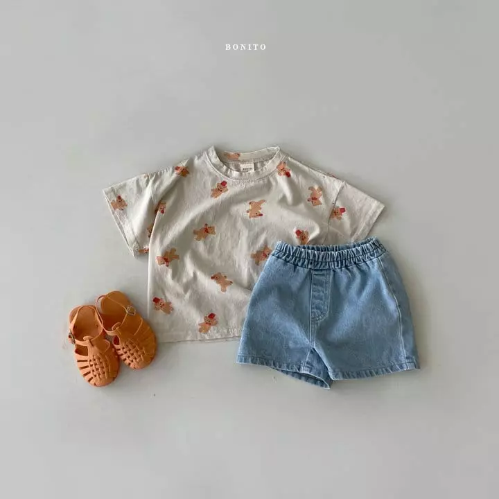 Bonito - Korean Baby Fashion - #babyboutiqueclothing - Bebe Mable Bear Tee - 4