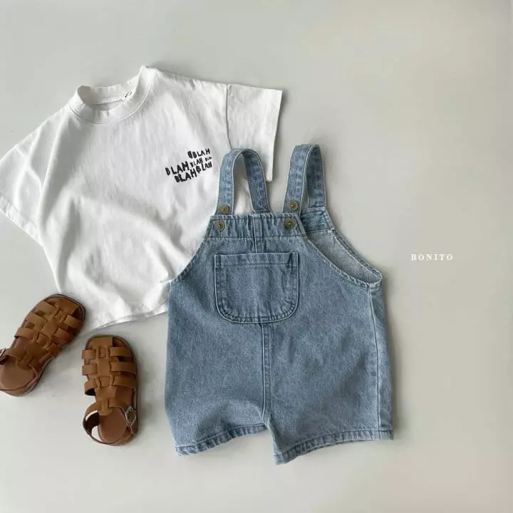 Bonito - Korean Baby Fashion - #babyfashion - Bebe Boni Dungarees Denim - 10