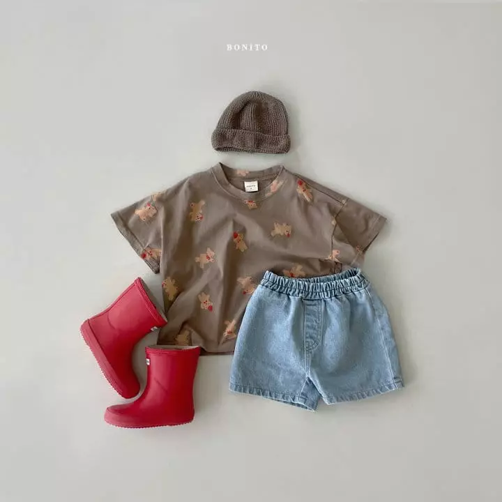 Bonito - Korean Baby Fashion - #babyfever - Bebe Mable Bear Tee - 6