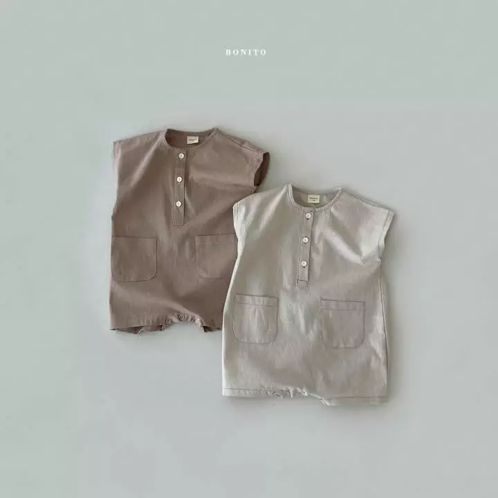 Bonito - Korean Baby Fashion - #babyoninstagram - Bebe Linen Danjak Bodysuit