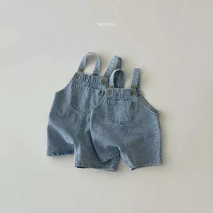 Bonito - Korean Baby Fashion - #babyoutfit - Bebe Boni Dungarees Denim