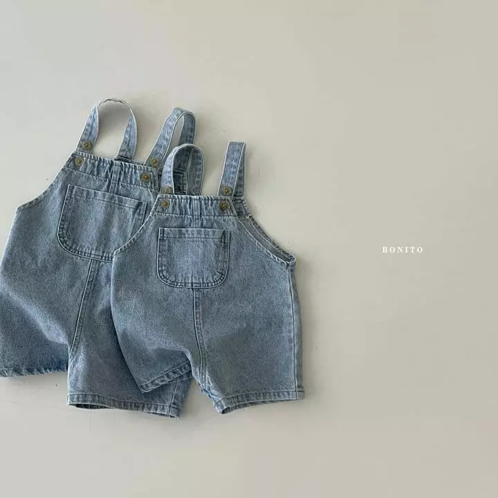 Bonito - Korean Baby Fashion - #babyoutfit - Bebe Boni Dungarees Denim - 2