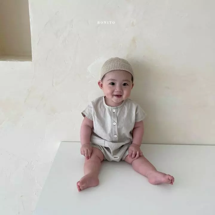 Bonito - Korean Baby Fashion - #babywear - Bebe Linen Danjak Bodysuit - 5