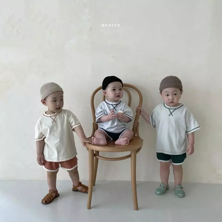 Bonito - Korean Baby Fashion - #babywear - Bebe Guuroppa Top Bottom Set - 7