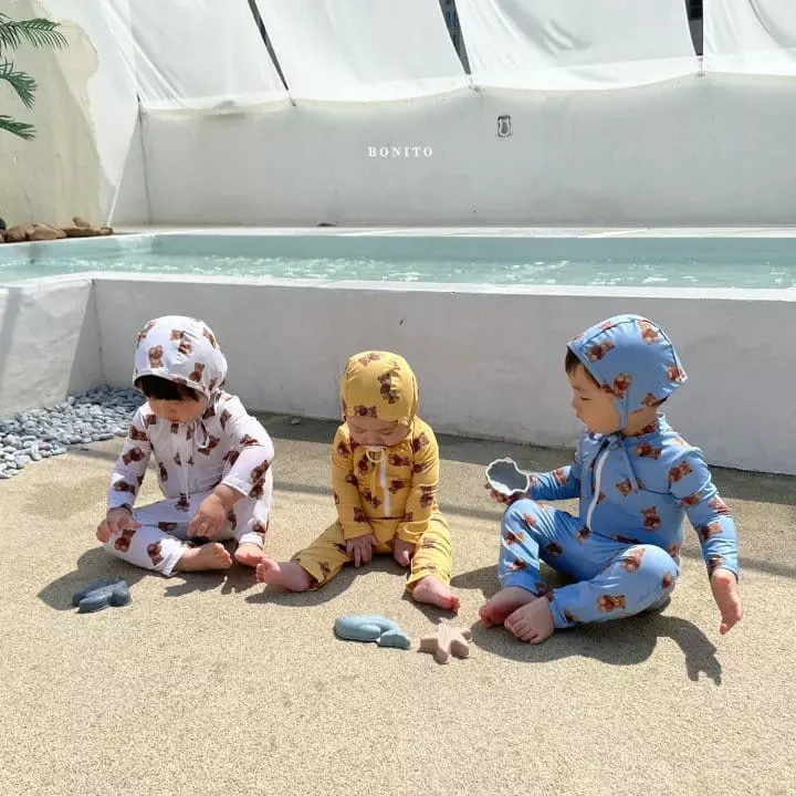 Bonito - Korean Baby Fashion - #babywear - Bebe Kid Bear Rashguard Set - 10