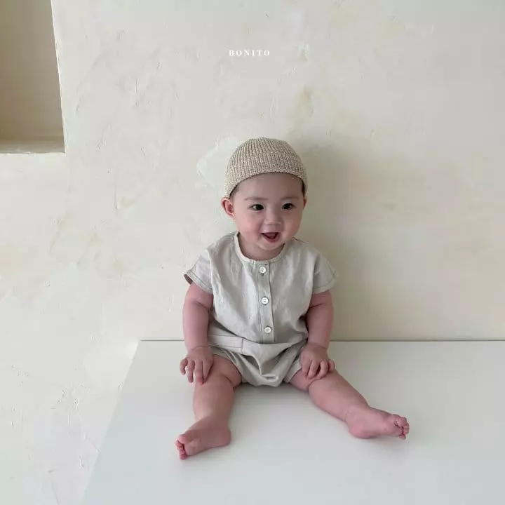 Bonito - Korean Baby Fashion - #onlinebabyshop - Bebe Linen Danjak Bodysuit - 7
