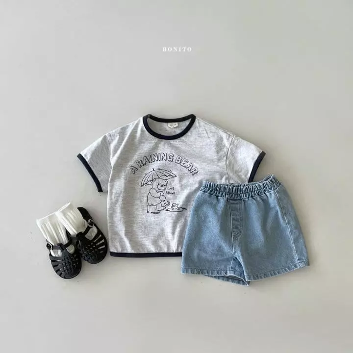 Bonito - Korean Baby Fashion - #onlinebabyshop - Bebe Kid Summer Jeans - 3