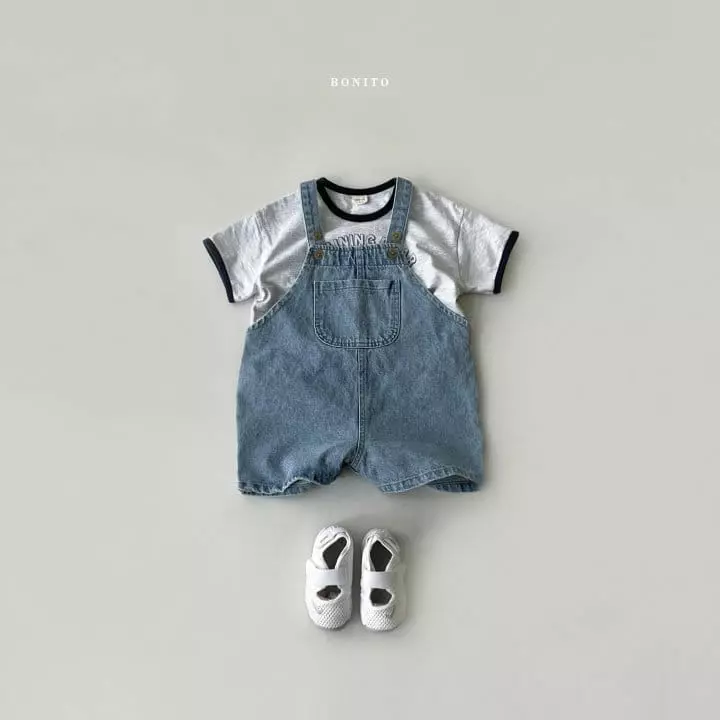 Bonito - Korean Baby Fashion - #smilingbaby - Bebe Boni Dungarees Denim - 6