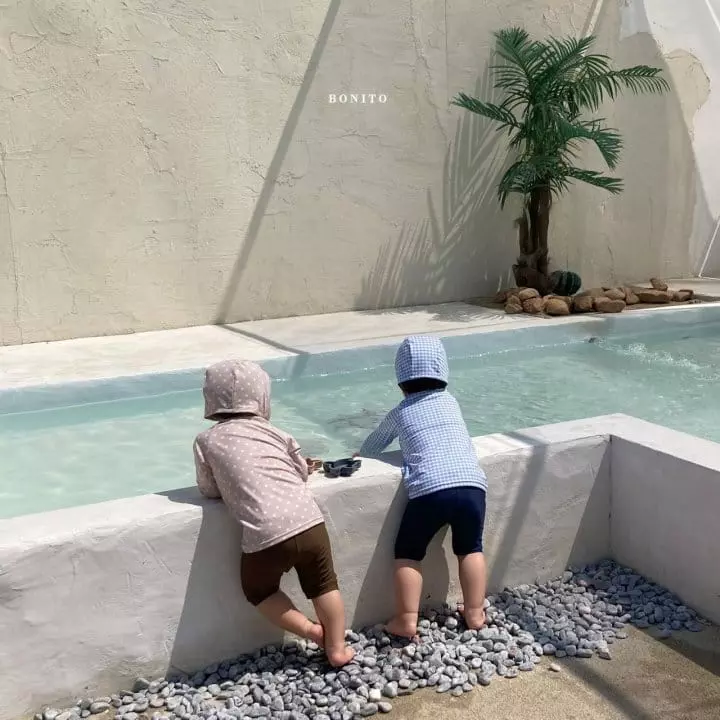 Bonito - Korean Children Fashion - #Kfashion4kids - Rashguard Top Bottom Swimwear with Hat - 9