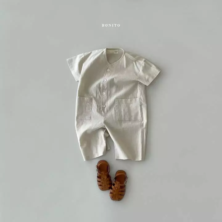Bonito - Korean Children Fashion - #kidzfashiontrend - Kid Linen Jumpsuit - 4