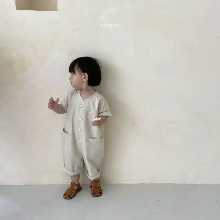 Bonito - Korean Children Fashion - #childofig - Kid Linen Jumpsuit - 10