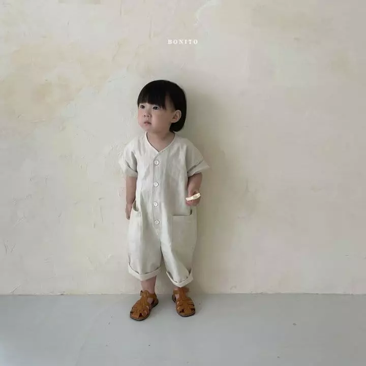 Bonito - Korean Children Fashion - #childofig - Kid Linen Jumpsuit - 9