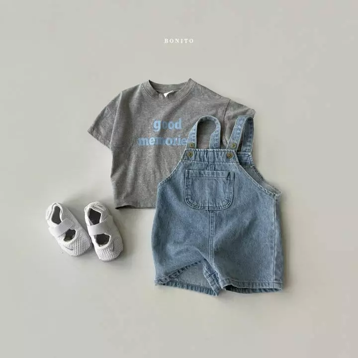 Bonito - Korean Children Fashion - #childofig - Kid Boni Dungarees Denim - 7