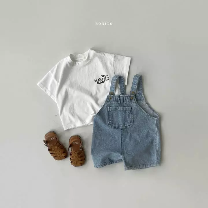 Bonito - Korean Children Fashion - #designkidswear - Kid Boni Dungarees Denim - 9