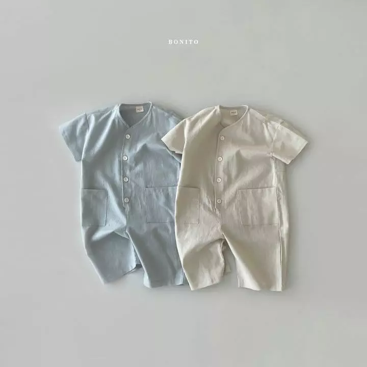 Bonito - Korean Children Fashion - #kidsshorts - Kid Linen Jumpsuit