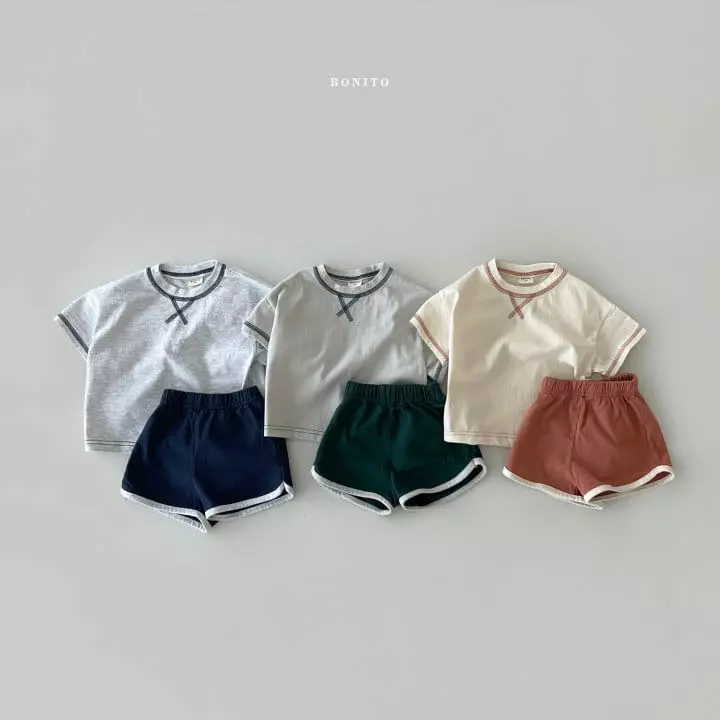 Bonito - Korean Children Fashion - #kidsstore - Kid Guuroppa Top Bottom Set