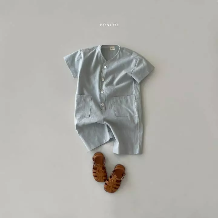 Bonito - Korean Children Fashion - #kidzfashiontrend - Kid Linen Jumpsuit - 3