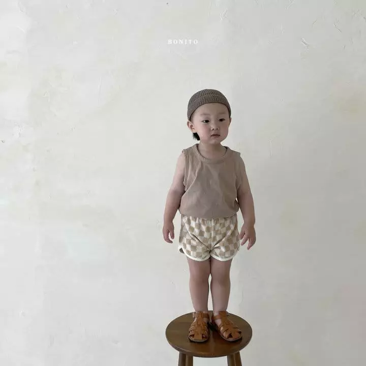 Bonito - Korean Children Fashion - #littlefashionista - Kid Terry Checkser Shorts - 10