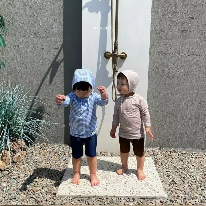 Bonito - Korean Children Fashion - #magicofchildhood - Rashguard Top Bottom Swimwear with Hat - 11