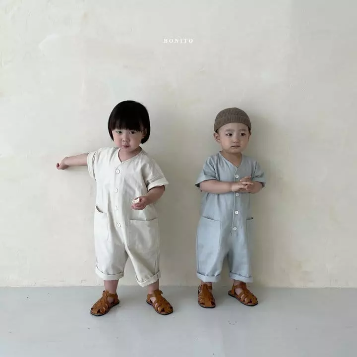 Bonito - Korean Children Fashion - #magicofchildhood - Kid Linen Jumpsuit - 6