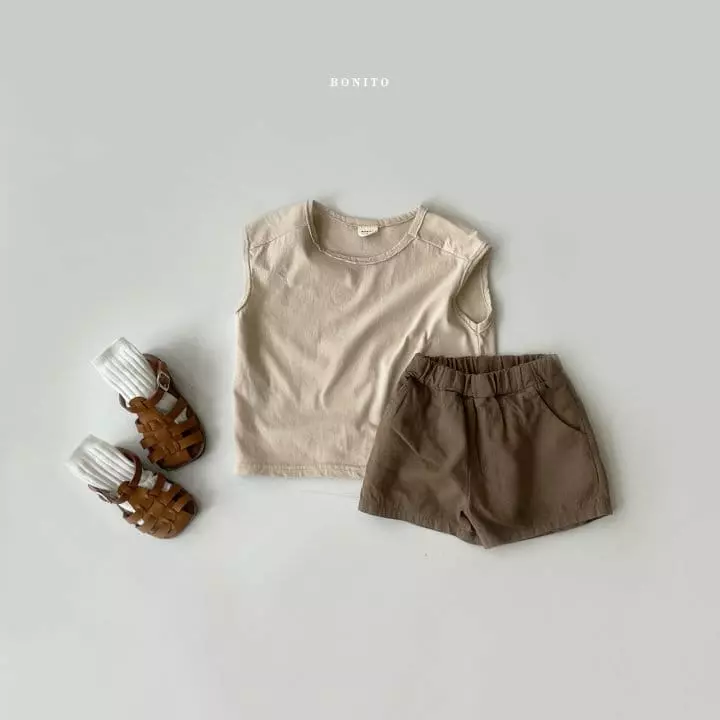 Bonito - Korean Children Fashion - #magicofchildhood - Kid Loose Deggi Sleeveless - 3