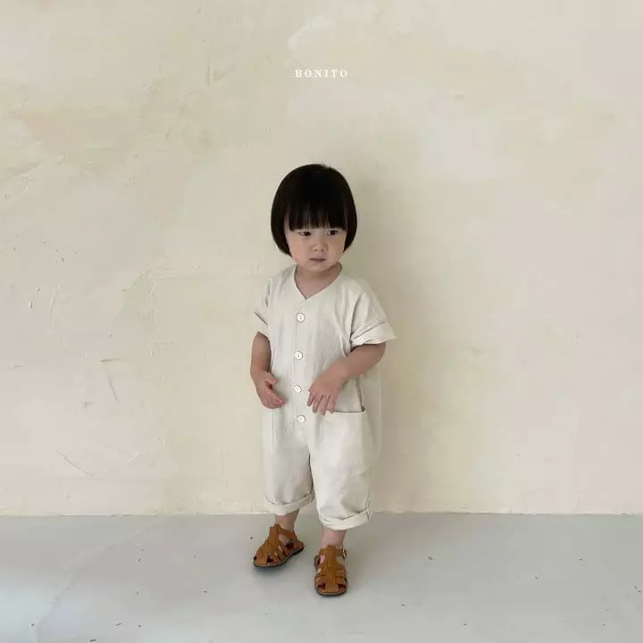 Bonito - Korean Children Fashion - #prettylittlegirls - Kid Linen Jumpsuit - 8