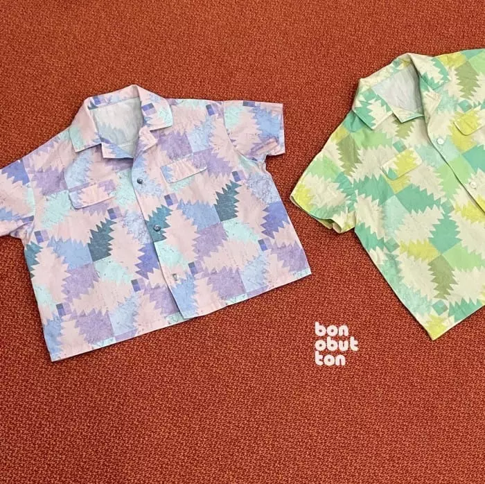 Bonobutton - Korean Children Fashion - #minifashionista - Watercolor Shirt