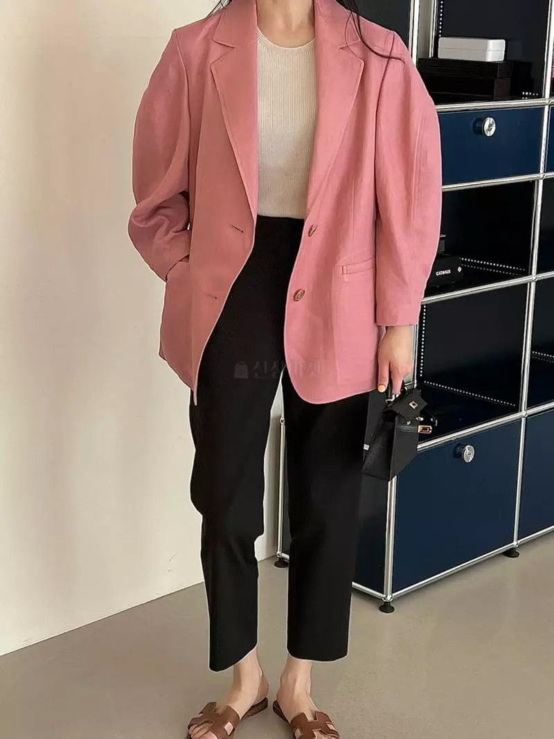 Bowen - Korean Women Fashion - #momslook - Linen Jacket - 9