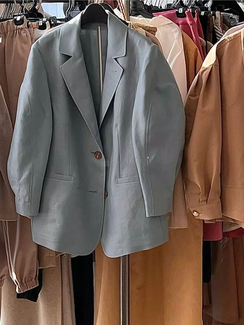 Bowen - Korean Women Fashion - #pursuepretty - Linen Jacket - 4