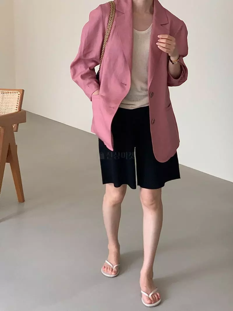 Bowen - Korean Women Fashion - #thatsdarling - Linen Jacket - 7