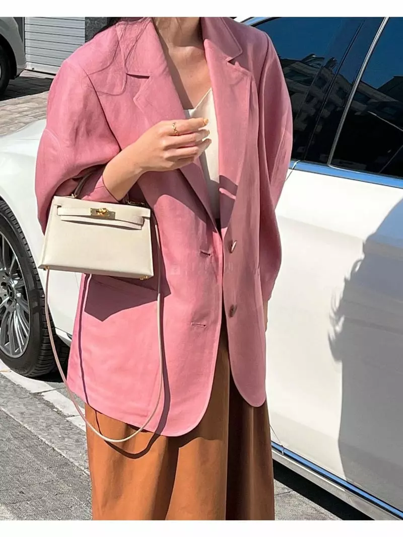 Bowen - Korean Women Fashion - #thelittlethings - Linen Jacket - 8