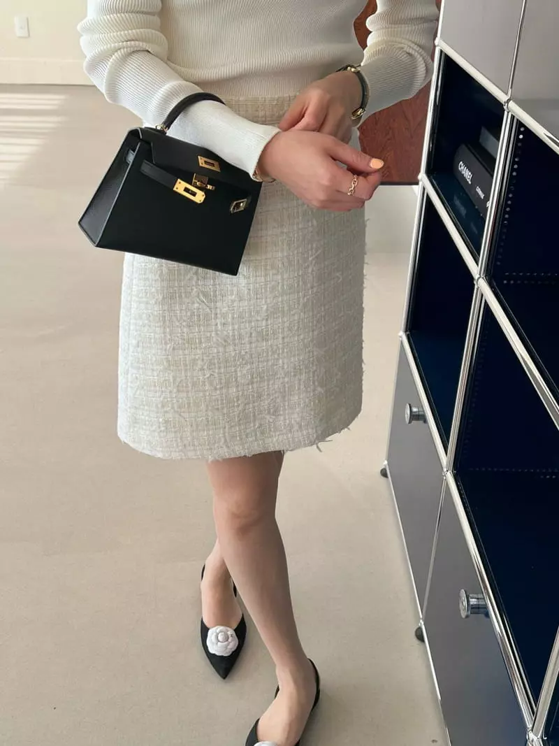 Bowen - Korean Women Fashion - #womensfashion - Twid Mini Skirt