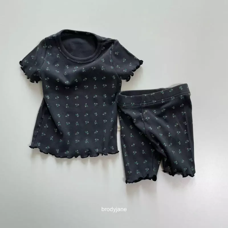 Brody Jane - Korean Children Fashion - #fashionkids - Small Flower Frill Short Sleeves Easywear - 4