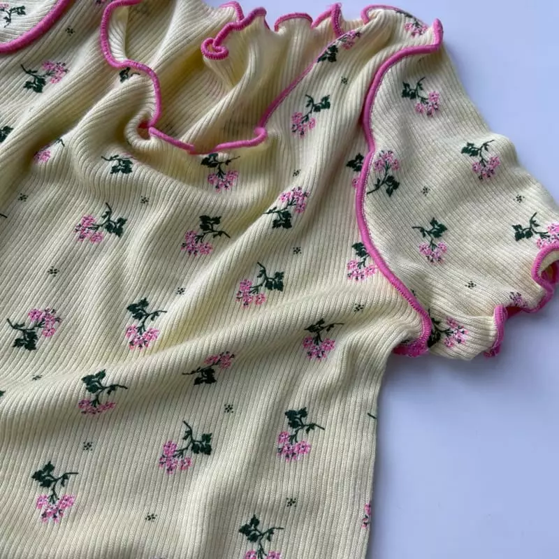 Brody Jane - Korean Children Fashion - #magicofchildhood - Flower Shoulder Frill Easywear - 5