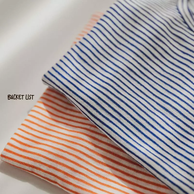 Bucket List - Korean Children Fashion - #Kfashion4kids - Ade Stripes Tee - 6