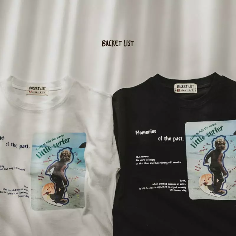 Bucket List - Korean Children Fashion - #designkidswear - Little Surfer Tee - 3
