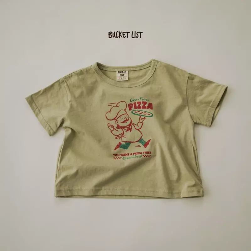 Bucket List - Korean Children Fashion - #fashionkids - Pizza Silket Tee - 6