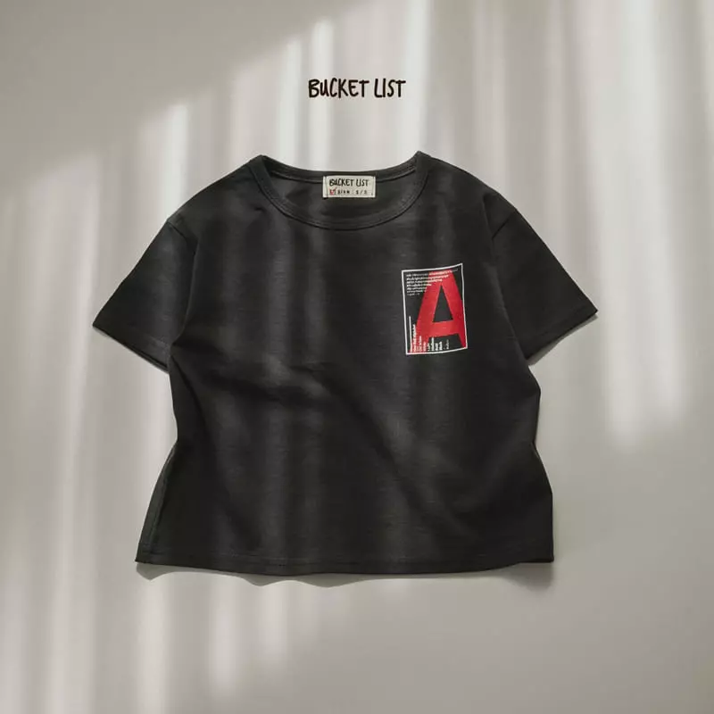 Bucket List - Korean Children Fashion - #fashionkids - Alpabet Silket Tee - 3